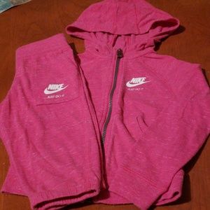Girls 2pc hoodie with capris